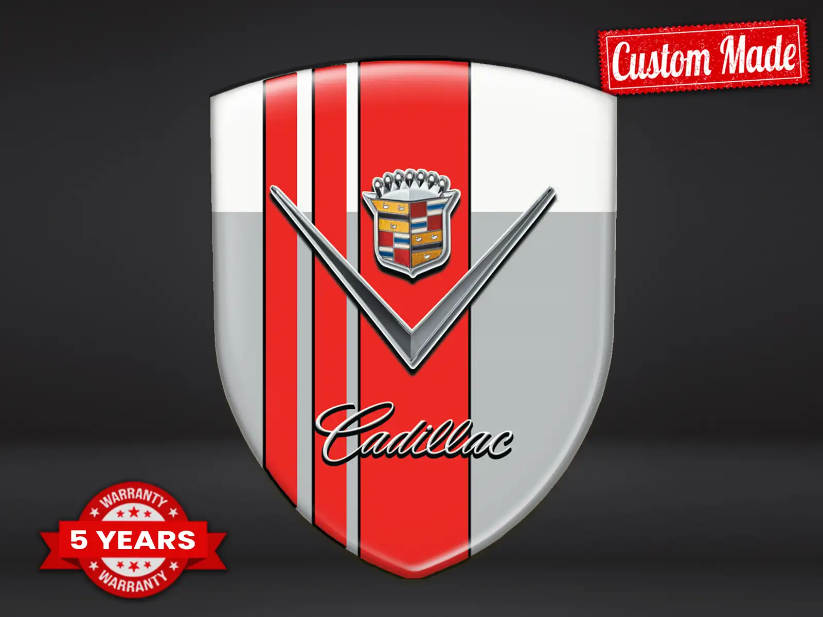 Cadillac Decalcomanie Silicone 3D Gel Drift Eleganti Etichette ST